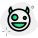 Happy wired emoticon with wired eyes looks icon