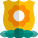 Honorary mention flower badge of the Homeland security department officers icon