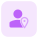 Location classic user profile isolated on a white background icon