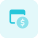 Online purchase browser for e-commerce finance checkout icon