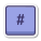 Hashtag Key icon