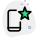 Mobile phone with star for favorite contact icon