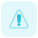 Warning signal for road hazard and public safety icon