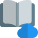 Book Stored on a cloud computing a storage icon