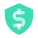 Shield With a Dollar Sign icon