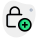 Add an authentication security protection Isolated only white background icon