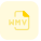 WMV is the compressed video format and media audio is the compressed audio format icon