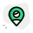 Location of a single user for work from remote location icon