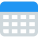 Formulae table with row and column cells icon