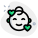 Angel emoji with halo ring on top for feeling blessed icon