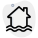 Natural calimity protection insurance covered layout icon
