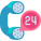 24 Hours Support icon