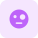 Weird emoji with swollen eye face shared online icon