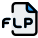 Flp file extension is categorized as audio files, data files and disk image files. icon