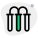 Test tube with series connected hose on top icon