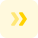 Double chevron arrow insignia rank representation icon