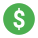 US-Dollar eingekreist icon