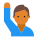 Мужчина поднимает руку тип кожи 4 icon