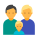 famiglia-due-uomini-tipo-di-pelle-2 icon