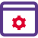 Intenet browser setting and maintenance application menu icon