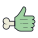 Zombie Hand Thumbs Up icon