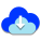 Von der Cloud herunterladen icon