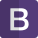 Bootstrap a free and open-source CSS framework icon