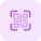 QR code or Quick Response Code a type of matrix barcode icon