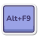 tasto alt-più-f9 icon
