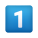 키캡 숫자 1 이모티콘 icon