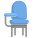 Desk chair icon