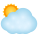 Sonne-hinter-großer-Wolke icon