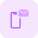 Email and message notification on smartphone with envelope icon