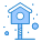 external-bird-house-camping-flatarticons-blue-flatarticons icon