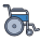 значок ручной инвалидной коляски icon