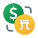 Dollar Taiwan, China Dollar Exchange icon