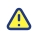 Triangle Shaped Caution Sign icon