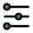 Equalizer setting for the music and audio playback icon