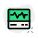 EKG or ECG machine with wave monitor layout icon