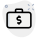 Business briefcase isolated on a white background icon