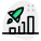 외부 도달-새로운 성능 수준-막대 그래프-스타트업-그린-탈-리바이보 icon