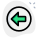 Previous navigation button two left side isolated on a white background icon