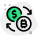 Bitcoin to dollar exchange rate agency symbol icon