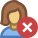 Remove User Female icon