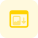 Image with down arrow isolated on a web browser icon