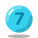 Circled 7 icon