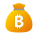 Bolsa de dinero Bitcoin icon