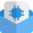Processor details being shared on a message isolated on a white background icon