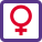 Female medical profile isolated on a white background icon