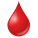 emoji de gota de sangue icon
